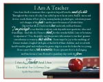 I Am A Teacher Print
