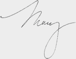 Mary Robinson Reynolds' signature